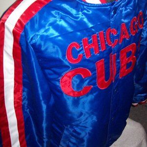 CHICAGO CUBS STARTER Snap Down Jacket Blue